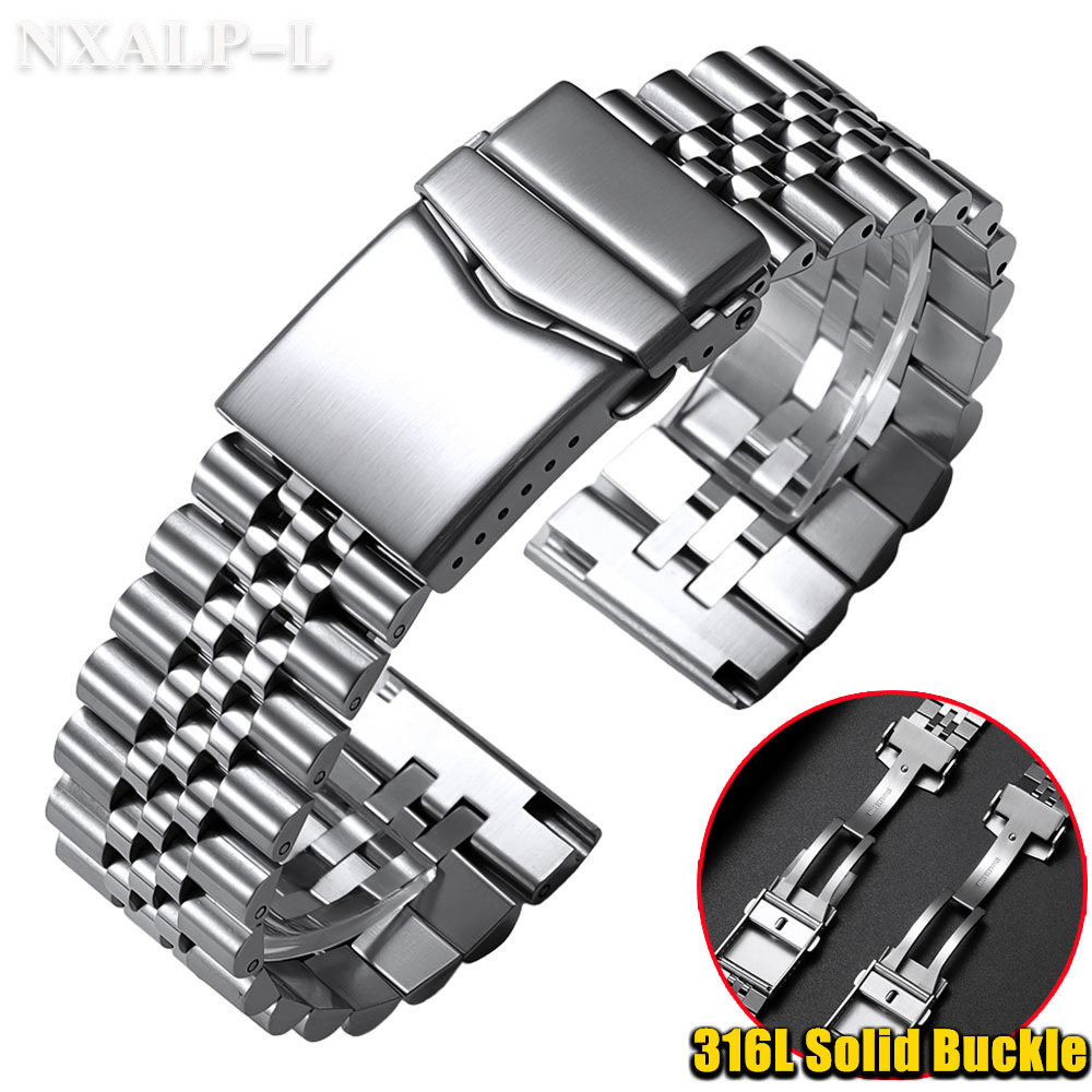 Solid Stainless Steel Watch Bracelet Jubilee - Pasek ze stali nierdzewnej 316L do