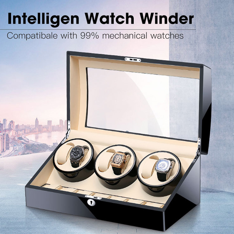 Watch Winder Automatic Dual Watch Box - MELANCY Luksusowe 6+7 automatyczne nawijanie zegarków