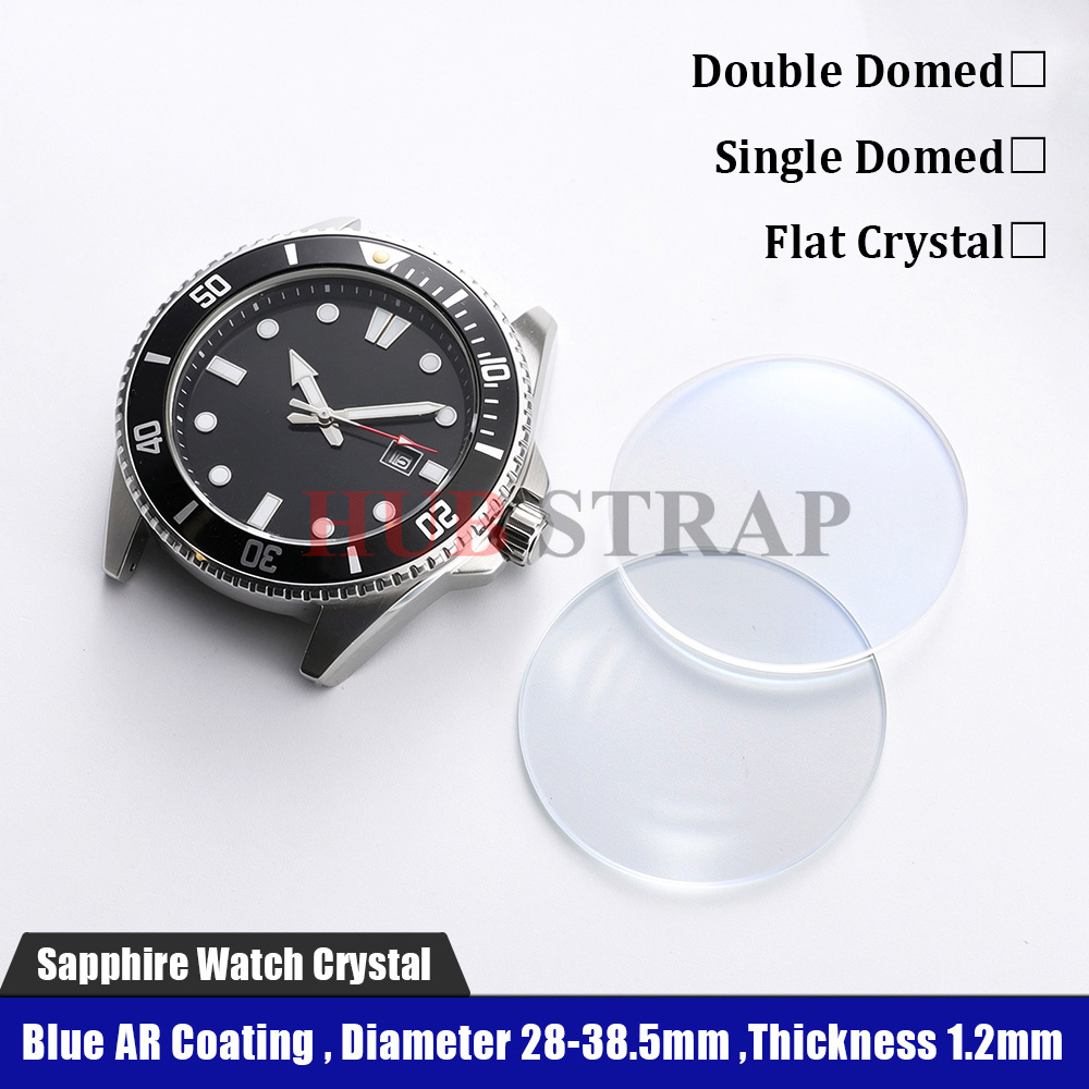 Sapphire Watch Crystal Double Domed - Akcesoria do zegarków: okrągłe, pojedyncze, podwójne,