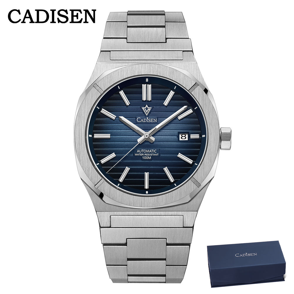 Men Mechanical Watch Sapphire Crystal - CADISEN 2026 Zegarek Nurkowy Szafirowe Szkło