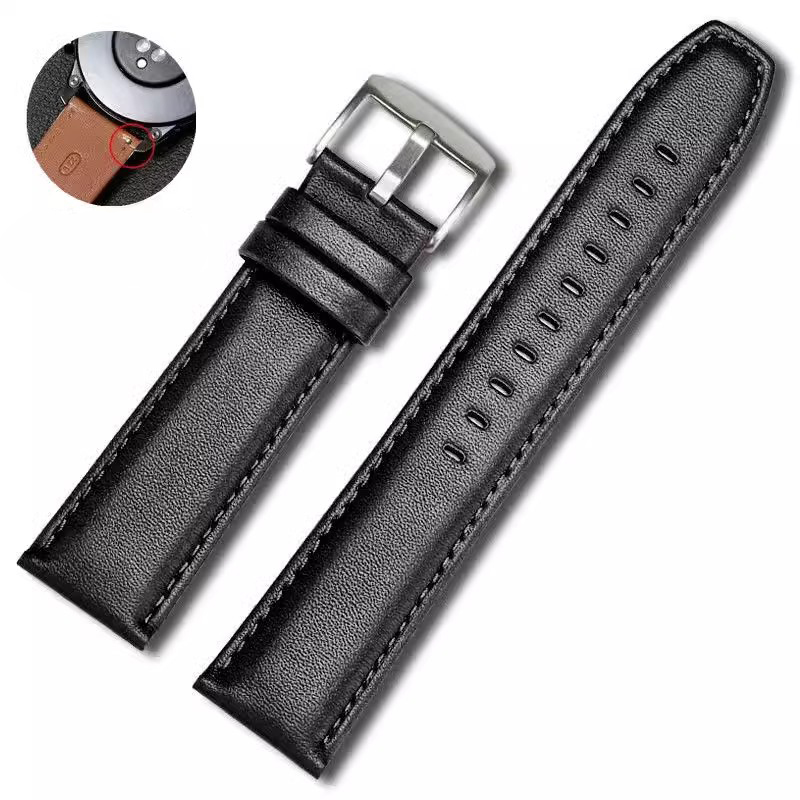 Leather Watch Strap Quick Release 20Mm 22Mm - Pasek do zegarka z prawdziwej skóry