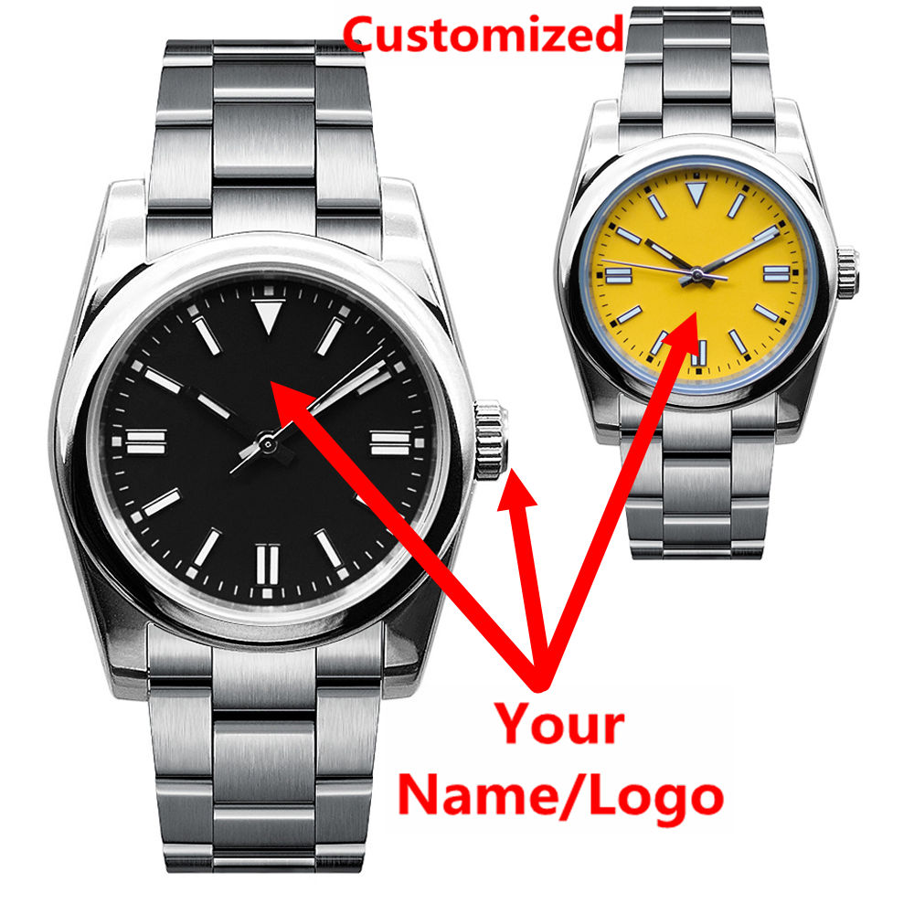 Men Mechanical Watch Sapphire Crystal - Zegarek męski z własnym logo, szafirowe