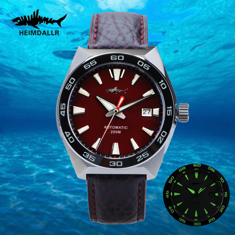 Automatic Dive Watch 200M Nh35 Movement - HEIMDALLR Monster męski zegarek do nurkowania