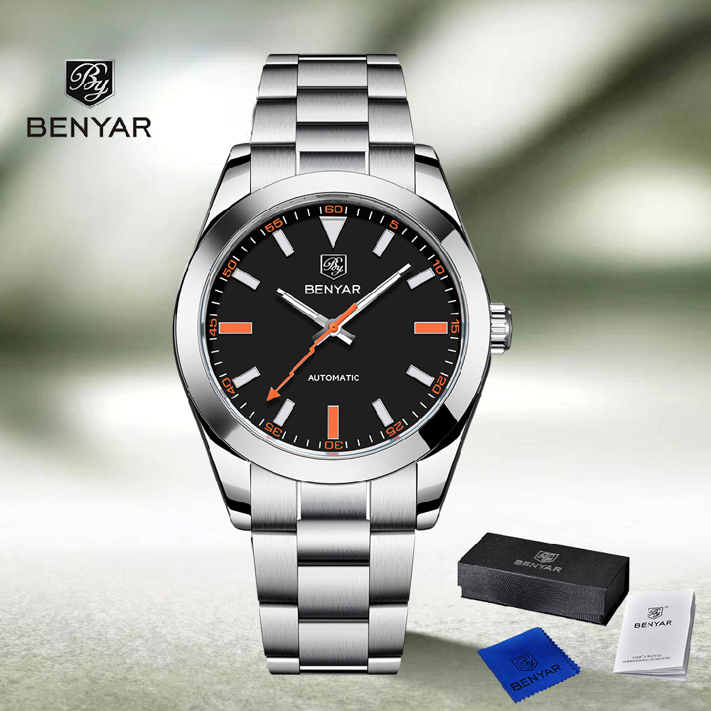Nowe zegarki męskie marki BENY – Men Mechanical Watch Sapphire Crystal recenzja i cena