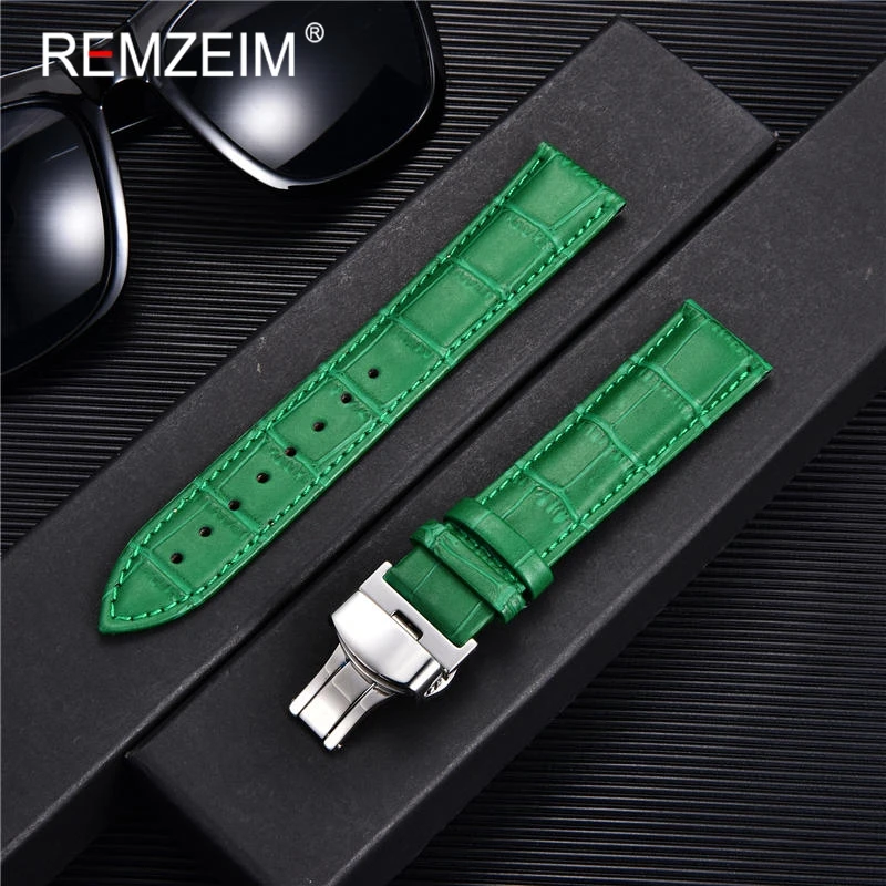 Nowy 18mm 20mm 22mm 24mm pasek – Leather Watch Strap Quick Release 20Mm 22Mm recenzja i cena