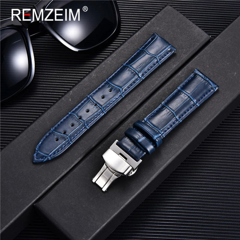 Nowy 18mm 20mm 22mm 24mm pasek – Leather Watch Strap Quick Release 20Mm 22Mm recenzja i cena