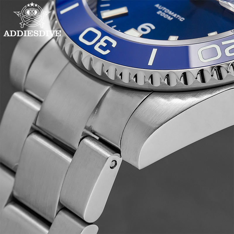 ADDIESDIVE Nowy Zegarek Nurkow – Men Mechanical Watch Sapphire Crystal recenzja i cena