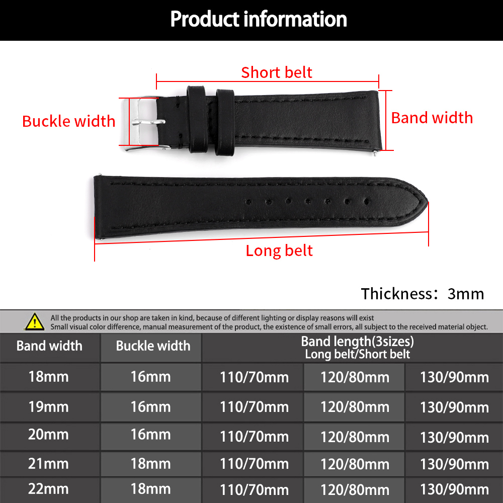 Wysokiej jakości pasek do zega – Leather Watch Strap Quick Release 20Mm 22Mm recenzja i cena
