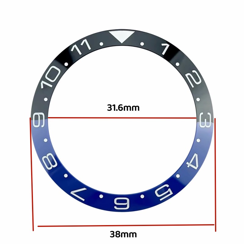 Części do zegarków: 38 mm x 31 – Watch Bezel Insert Ceramic Luminous recenzja i cena