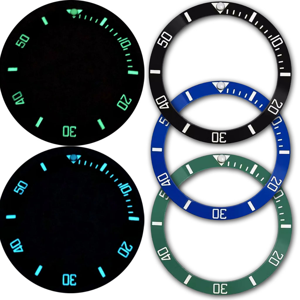 38MM C3 Super świecący czarny  – Watch Bezel Insert Ceramic Luminous recenzja i cena