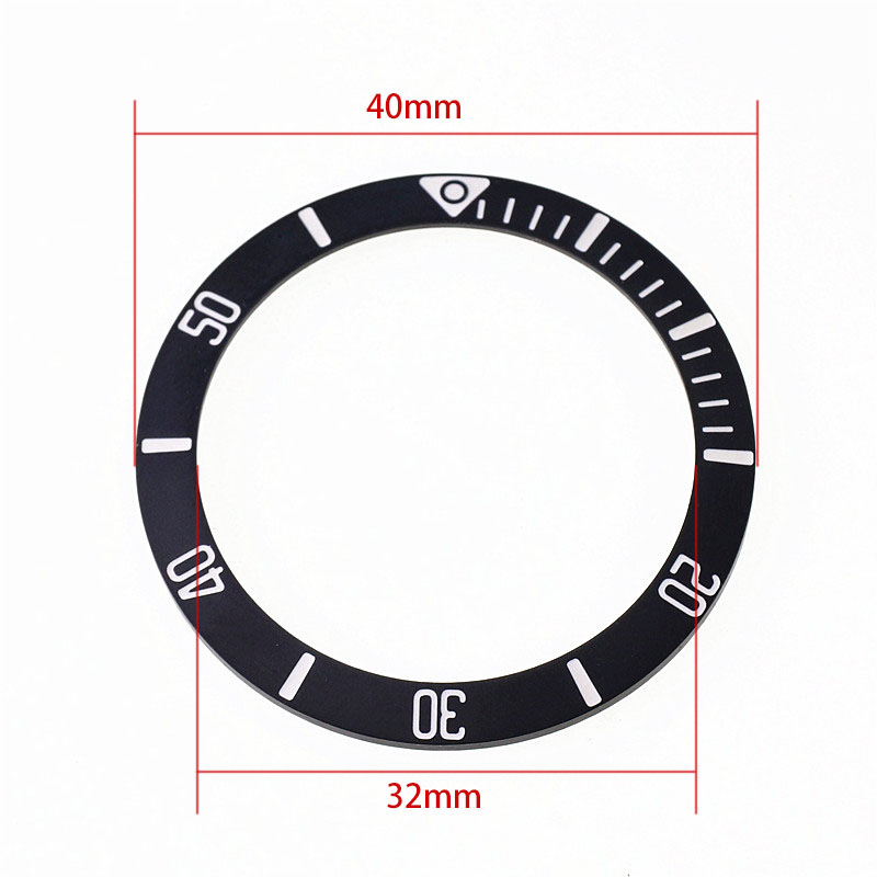 Luksusowa 40 mm matowa czarna  – Watch Bezel Insert Ceramic Luminous recenzja i cena