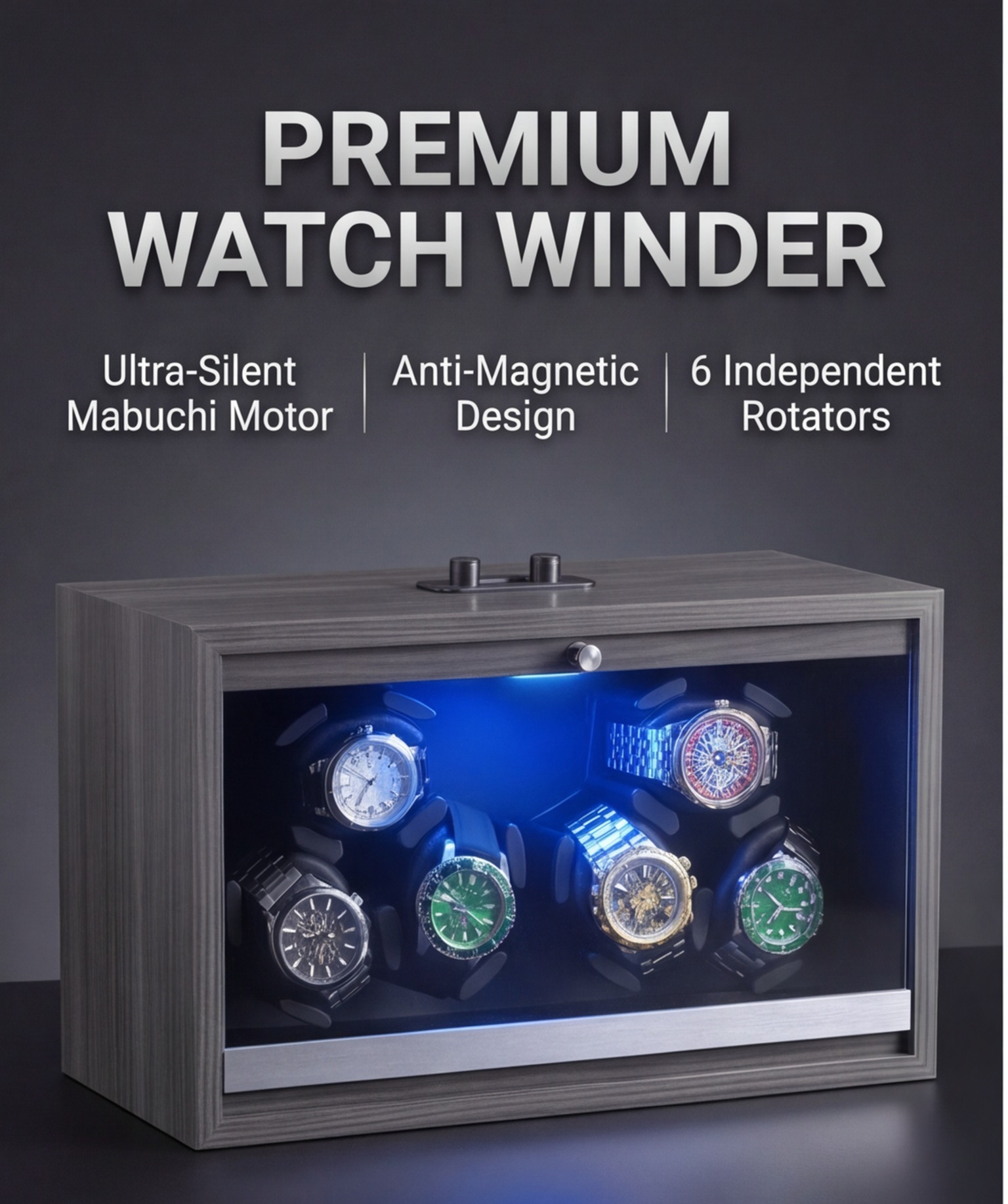 Premiumowy nawijacz do zegarkó – Watch Winder Automatic Dual Watch Box recenzja i cena