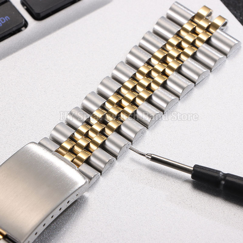 Metalowy pasek do zegarka z za – Solid Stainless Steel Watch Bracelet Jubilee recenzja i cena