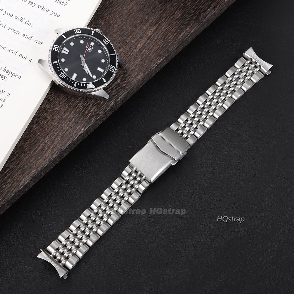Prosty/Zakrzywiony Koniec Pase – Solid Stainless Steel Watch Bracelet Jubilee recenzja i cena