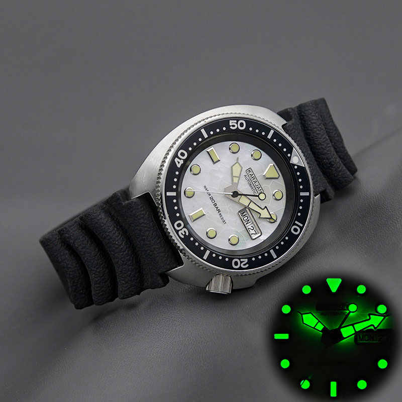 Mod 6105 6309 Turtle Abalone D – Automatic Dive Watch 200M Nh35 Movement recenzja i cena