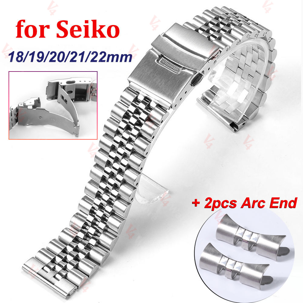 18mm 19mm 20mm 21mm 22mm 24mm  – Solid Stainless Steel Watch Bracelet Jubilee recenzja i cena