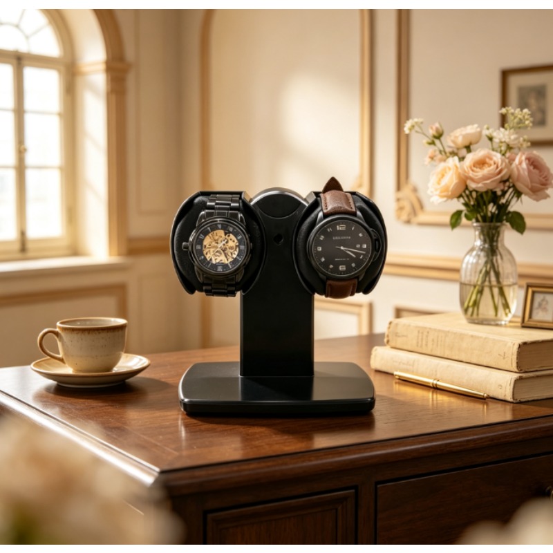 Podwójny pojemnik na zegarki z – Watch Winder Automatic Dual Watch Box recenzja i cena