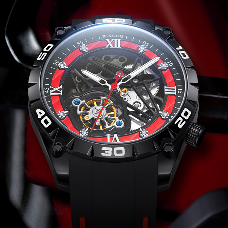 Męski zegarek z szkieletową ta – Skeleton Automatic Watch Luxury Tourbillon recenzja i cena