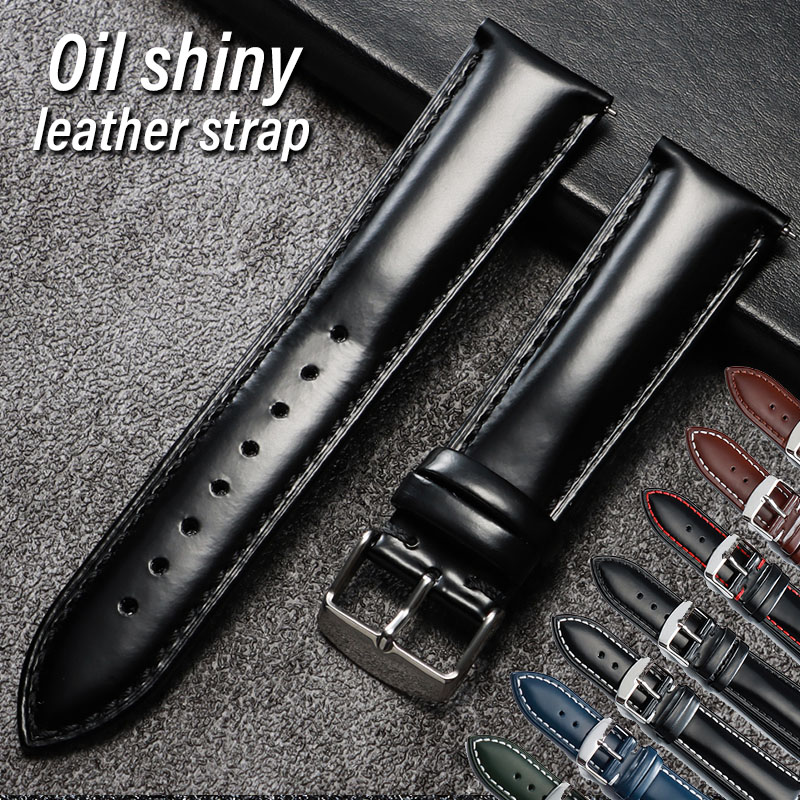Pasek do zegarka z olejowanej, – Leather Watch Strap Quick Release 20Mm 22Mm recenzja i cena