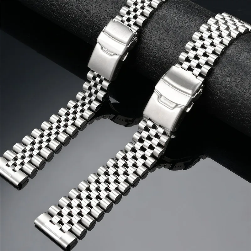 Solidny pasek ze stali nierdze – Solid Stainless Steel Watch Bracelet Jubilee recenzja i cena
