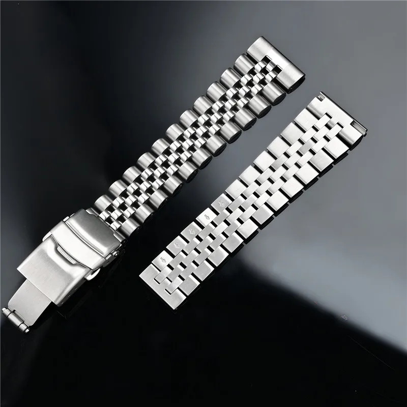 Solidny pasek ze stali nierdze – Solid Stainless Steel Watch Bracelet Jubilee recenzja i cena