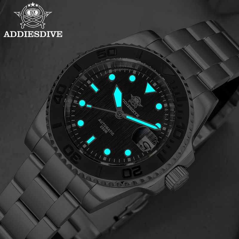ADDIESDIVE AD2087 Męski Zegare – Men Mechanical Watch Sapphire Crystal recenzja i cena