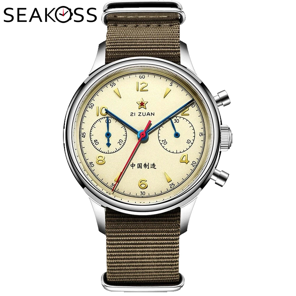 SEAKOSS 1963 Chronograph 40mm  – Chronograph Mechanical Watch Seagull 1963 recenzja i cena
