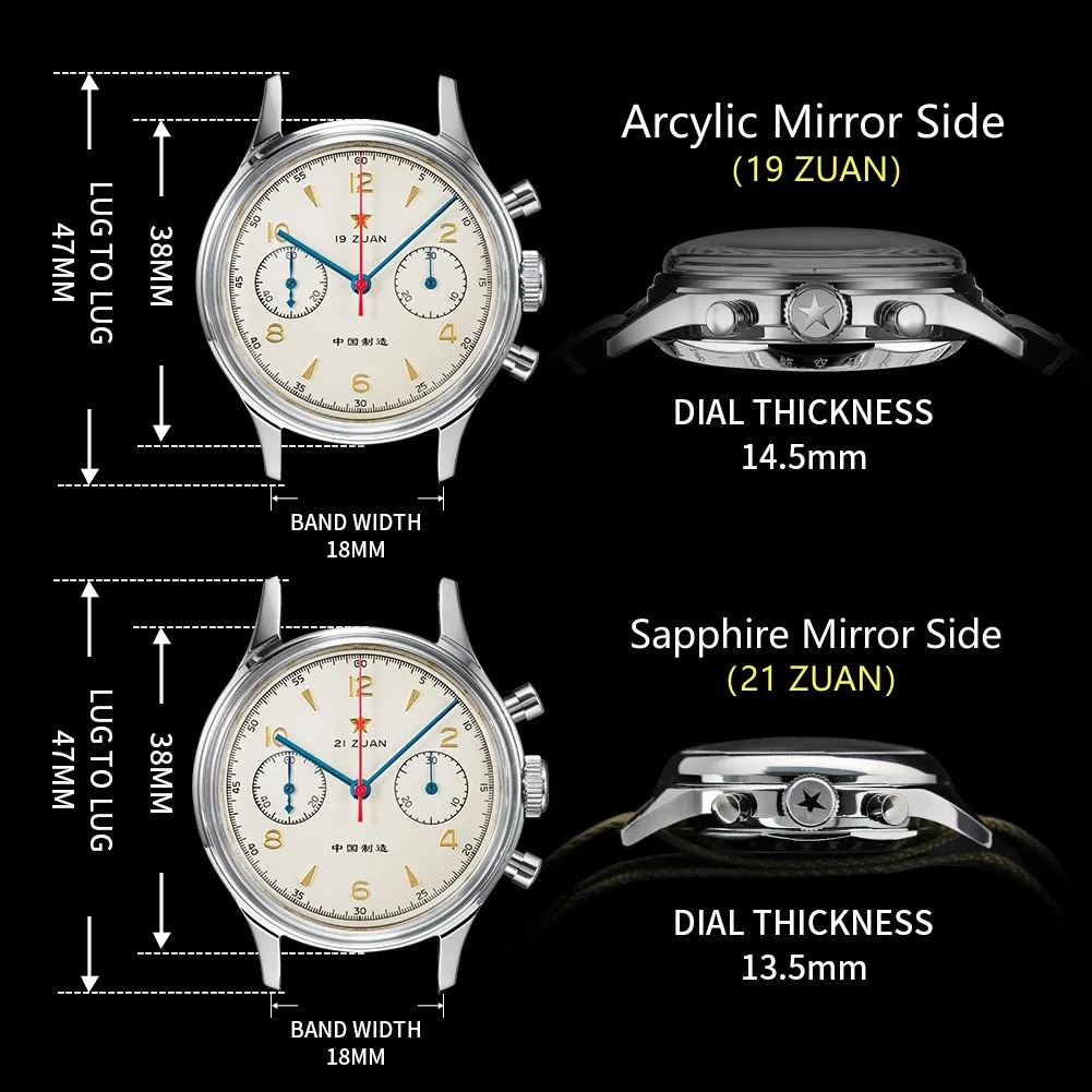 SEAKOSS 1963 Chronograph 40mm  – Chronograph Mechanical Watch Seagull 1963 recenzja i cena