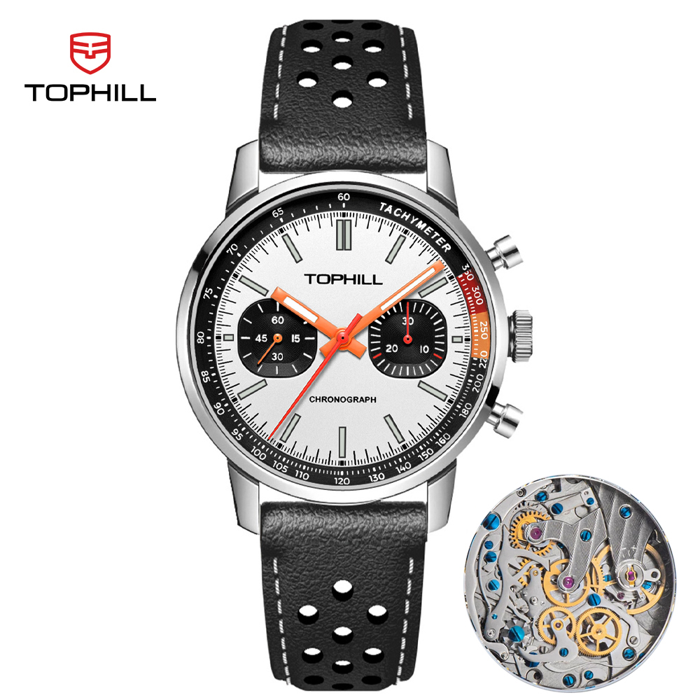 Zegarek męski TOPHILL 40mm Chr – Chronograph Mechanical Watch Seagull 1963 recenzja i cena